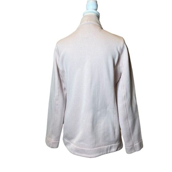 Calvin Klein Coat in Soft Pink with Gold Detail Zip and Chest Pocket Size Medium - Picture 6 of 12